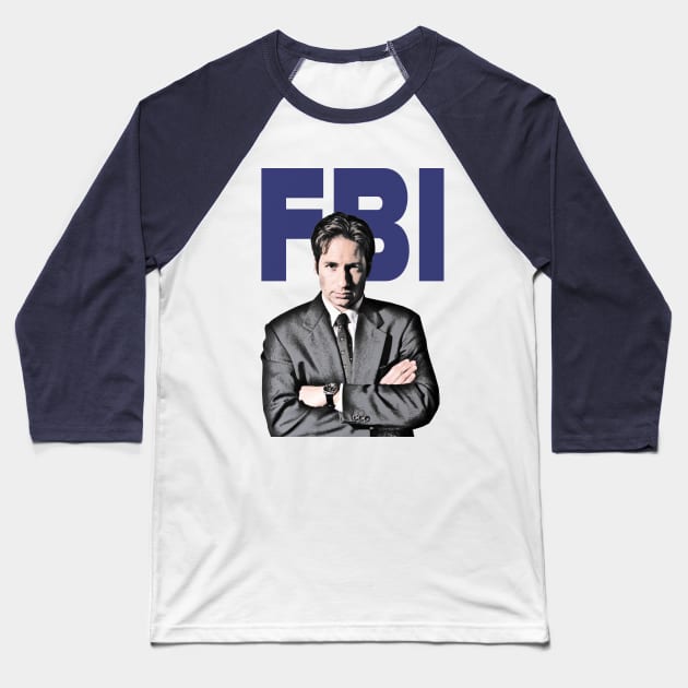 The X-Files - FBI Fox Mulder Baseball T-Shirt by AllThingsNerdy